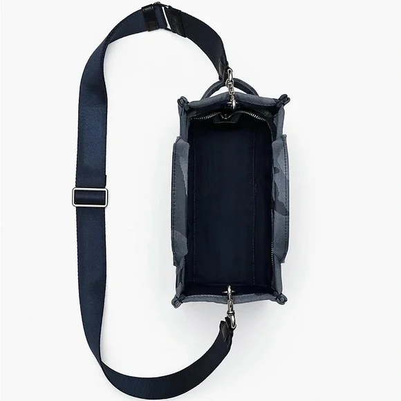 Marc Jacobs The Camo Jacquard Small Tote Bag - Blue - Picture 5 of 13